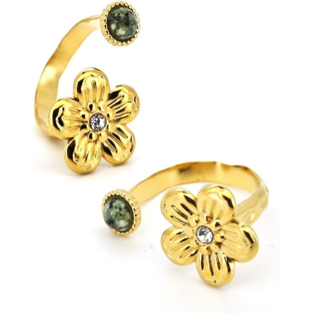 Women's Baroque Pearl Gold Ring Hypoallergenic with Designer Style